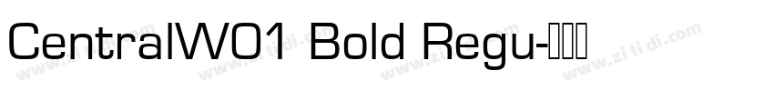 CentralW01 Bold Regu字体转换